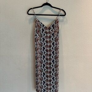 Veronica M Python Patterned Midi Dress